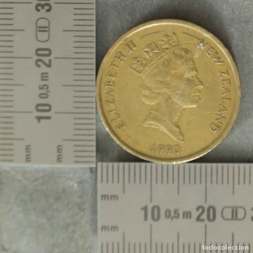 Monedas antiguas de Ocean&iacute;a: MONEDA. Nueva Zelanda - Elizabeth II - TWO DOLLARS 1990