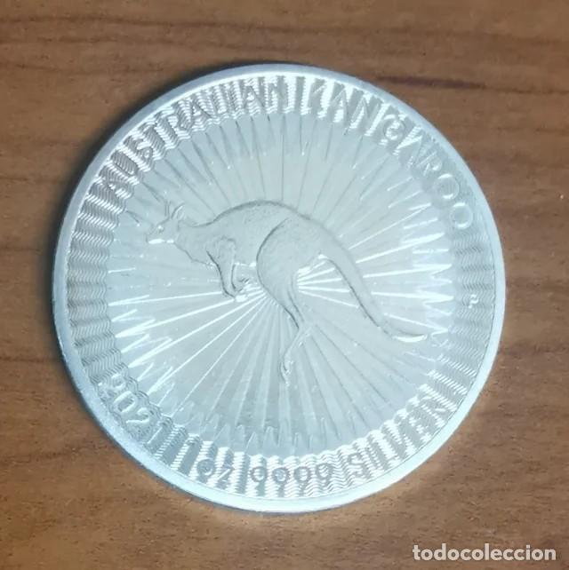 Monedas antiguas de Ocean&iacute;a: Onza Plata Kangaroo - Australia.