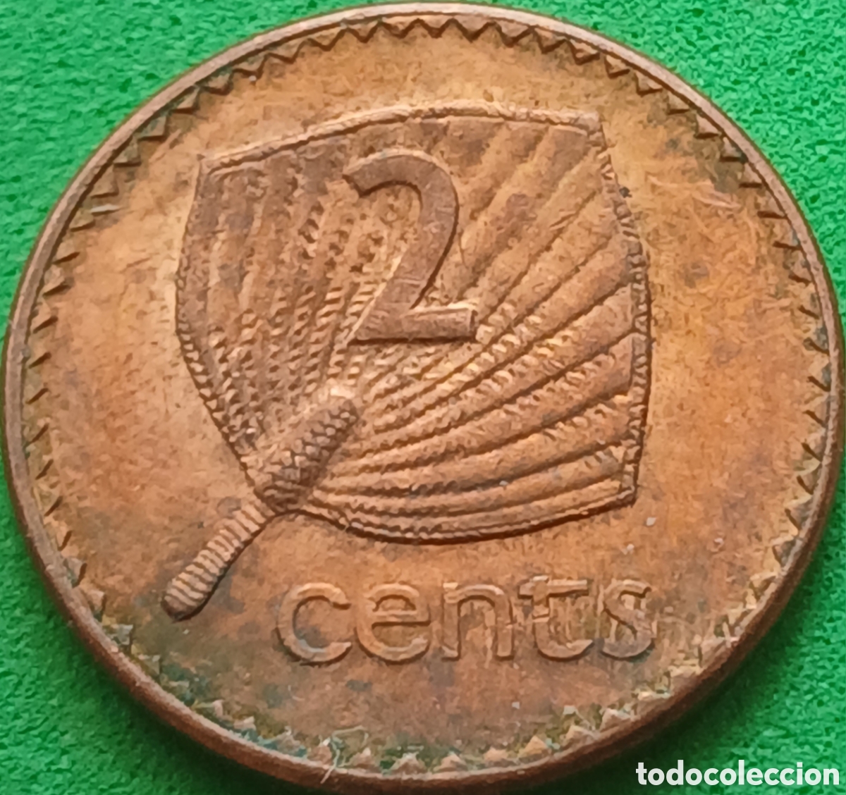 Monedas antiguas de Ocean&iacute;a: Fiji 2 cents 1990 km#50a