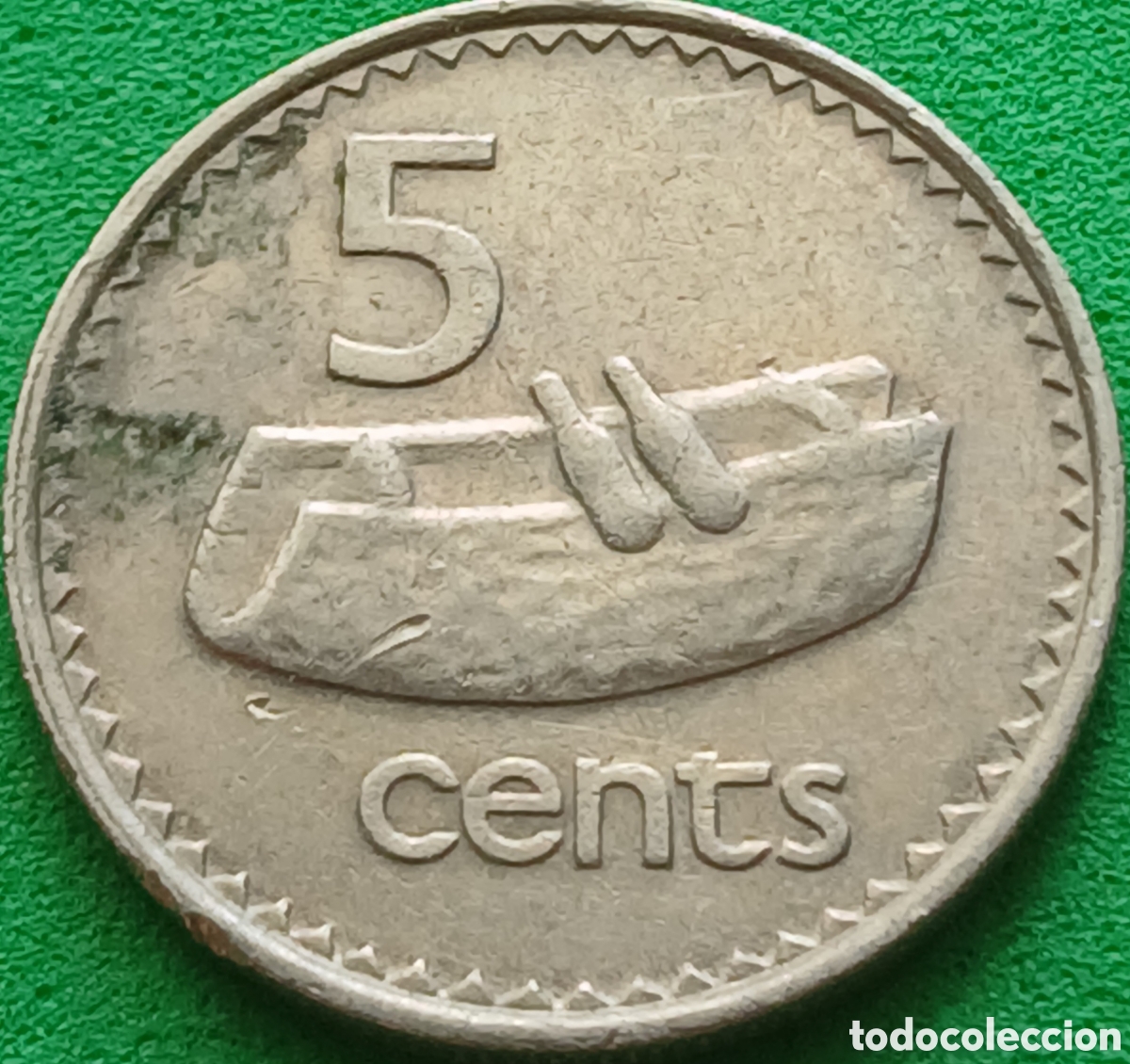 Monedas antiguas de Ocean&iacute;a: Fiji 5 cents 1982 km#29