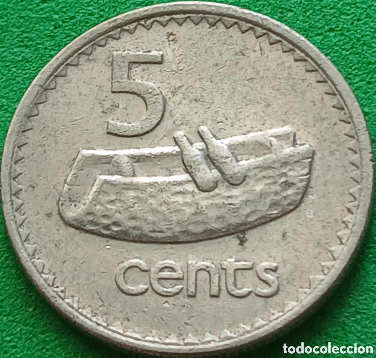 Monedas antiguas de Ocean&iacute;a: Fiji 5 cents 1987 km#51
