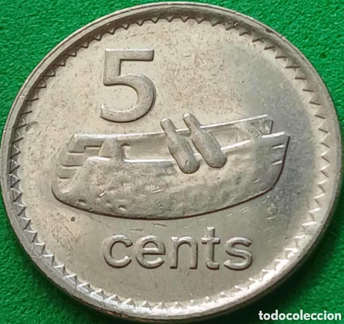 Monedas antiguas de Ocean&iacute;a: Fiji 5 cents 2009 km#119