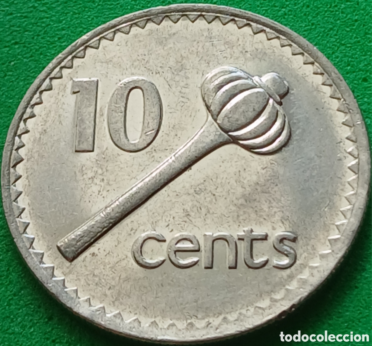 Monedas antiguas de Ocean&iacute;a: Fiji 10 cents 1990 km#52a