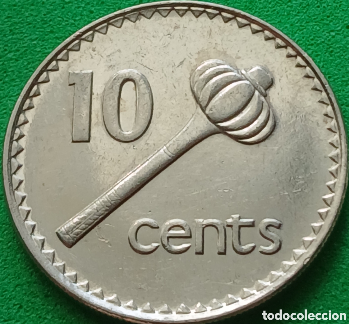 Monedas antiguas de Ocean&iacute;a: Fiji 10 cents 1998 km#52a poco com&uacute;n