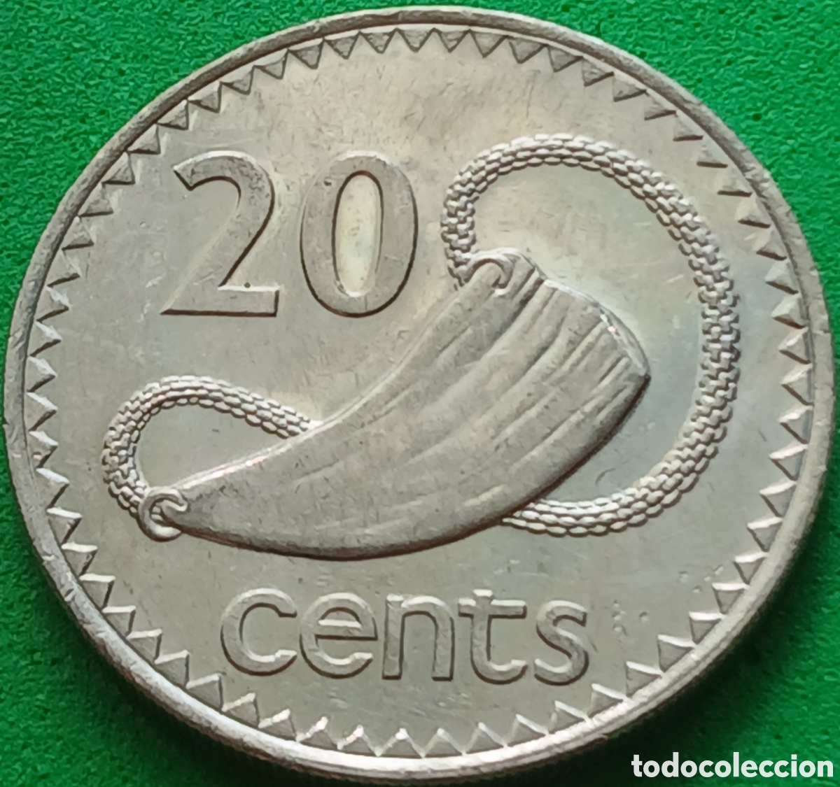 Monedas antiguas de Ocean&iacute;a: Fiji 20 cents 1990 km#53a