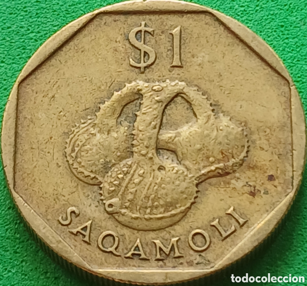 Monedas antiguas de Ocean&iacute;a: Fiji 1 d&oacute;lar 1997 km#73 poco com&uacute;n
