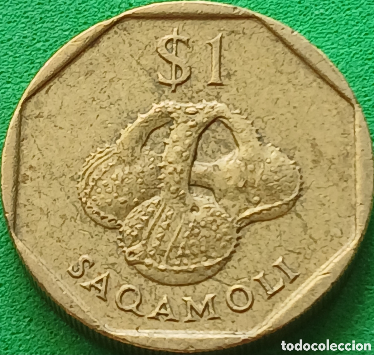 Monedas antiguas de Ocean&iacute;a: Fiji 1 d&oacute;lar 1998 km#73 poco com&uacute;n