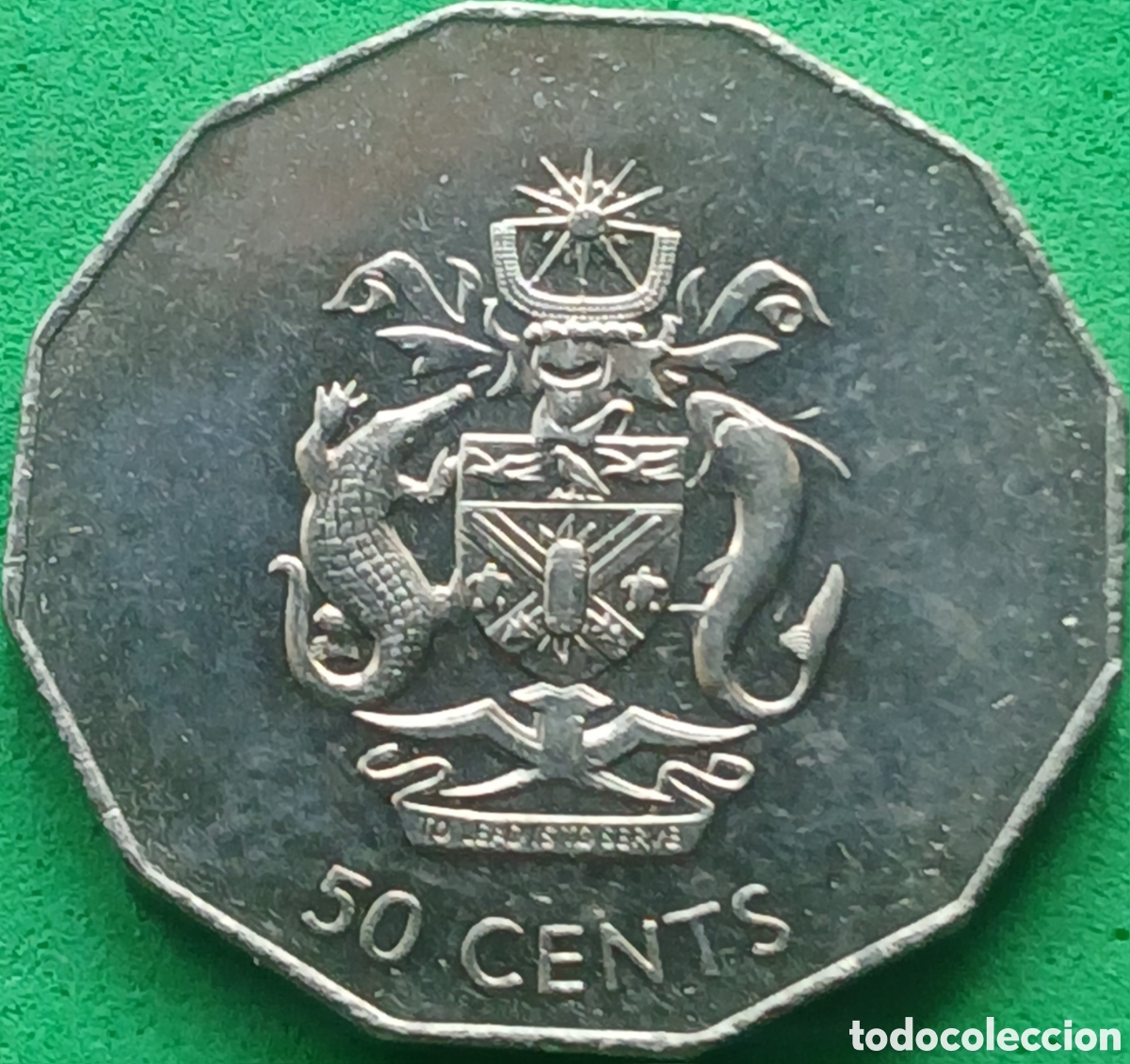 Monedas antiguas de Ocean&iacute;a: Islas Salom&oacute;n 50 cents 2005 km#29