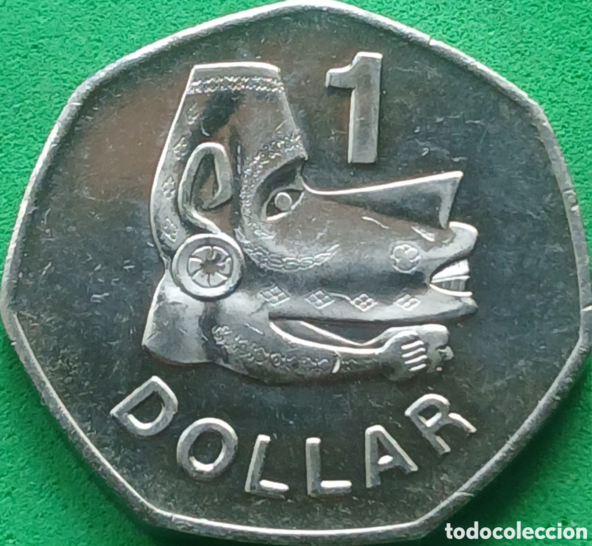 Monedas antiguas de Ocean&iacute;a: Islas Salom&oacute;n 1 d&oacute;lar 2005 km#72