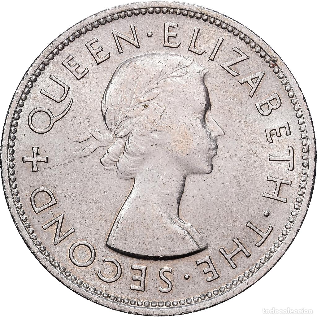 Monedas antiguas de Ocean&iacute;a: [#1513220] Nueva Zelanda, 1 Crown, 1953, Royal Mint, Cobre - n&iacute;quel, EBC+, KM:30