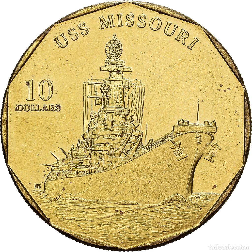 Monedas antiguas de Ocean&iacute;a: [#1513218] Islas Marshall, 10 Dollars, 1998, laiton, EBC, KM:453