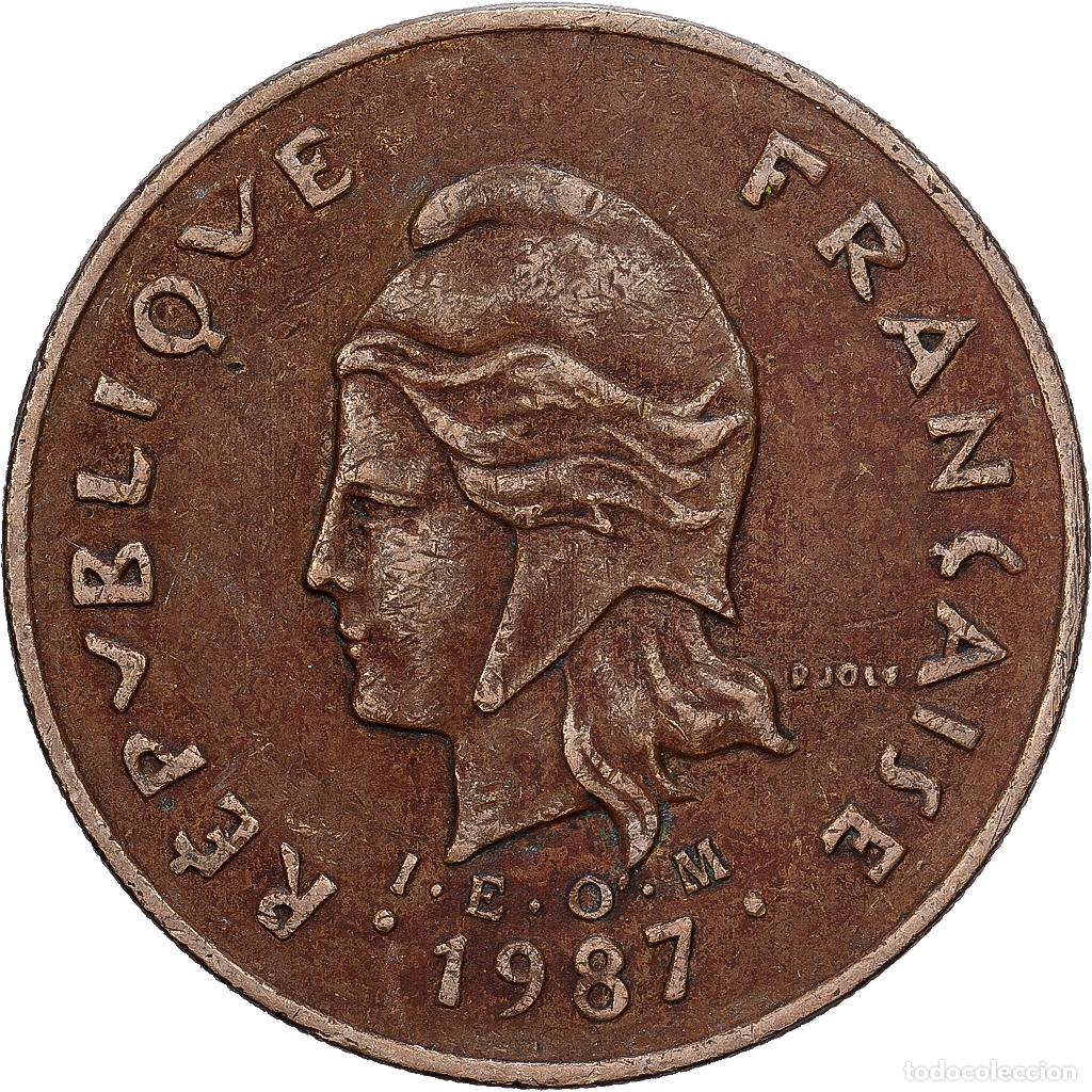 Monedas antiguas de Ocean&iacute;a: [#1513292] Nueva Caledonia, 100 Francs, 1987, Paris, N&iacute;quel - bronce, BC+, KM:15