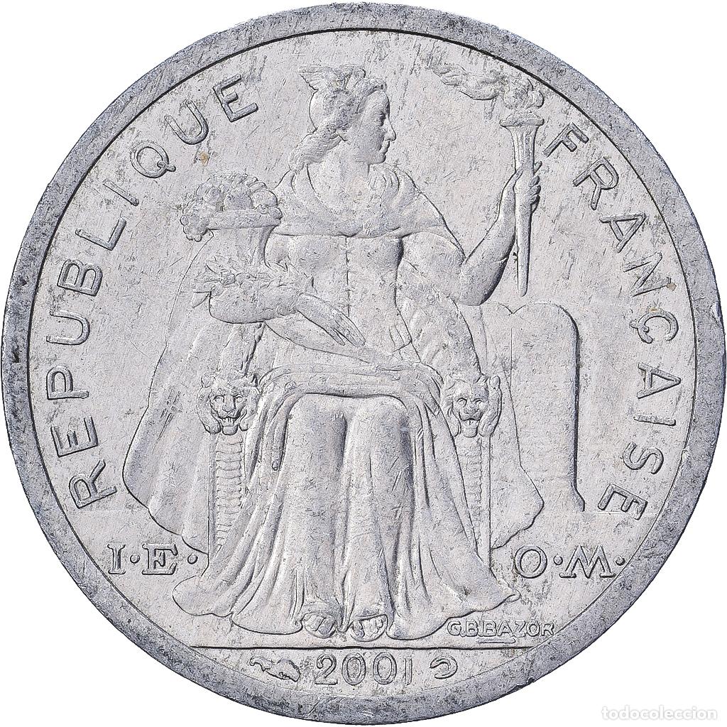 Monedas antiguas de Ocean&iacute;a: [#1513350] Polinesia francesa, Franc, 2001, Paris, Aluminio, MBC, Lecompte:23c, KM:11