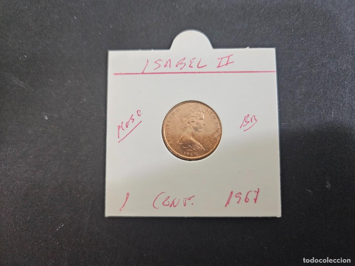 Monedas antiguas de Ocean&iacute;a: NUEVA ZELANDA 1 CENTIMO 1967 MBC KM=31.1 (BRONCE) ISABEL II