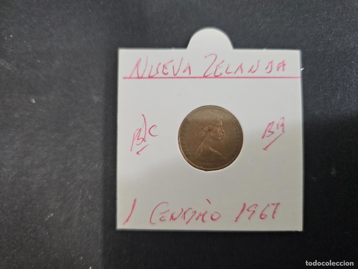 Monedas antiguas de Ocean&iacute;a: NUEVA ZELANDA 1 CENTIMO 1967 BC KM=31.1 (BRONCE) ISABEL II