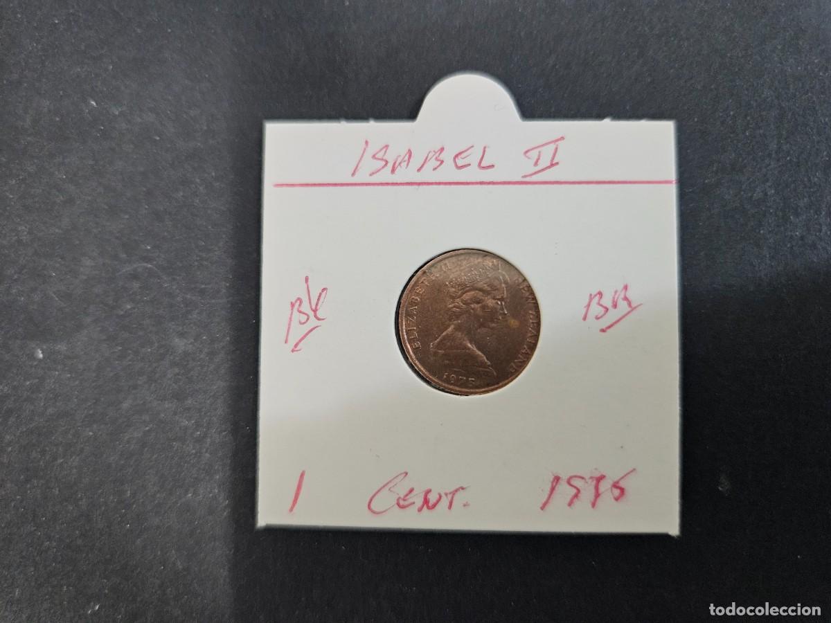 Monedas antiguas de Ocean&iacute;a: NUEVA ZELANDA 1 CENTIMO 1975 BC KM=31.1 (BRONCE) ISABEL II