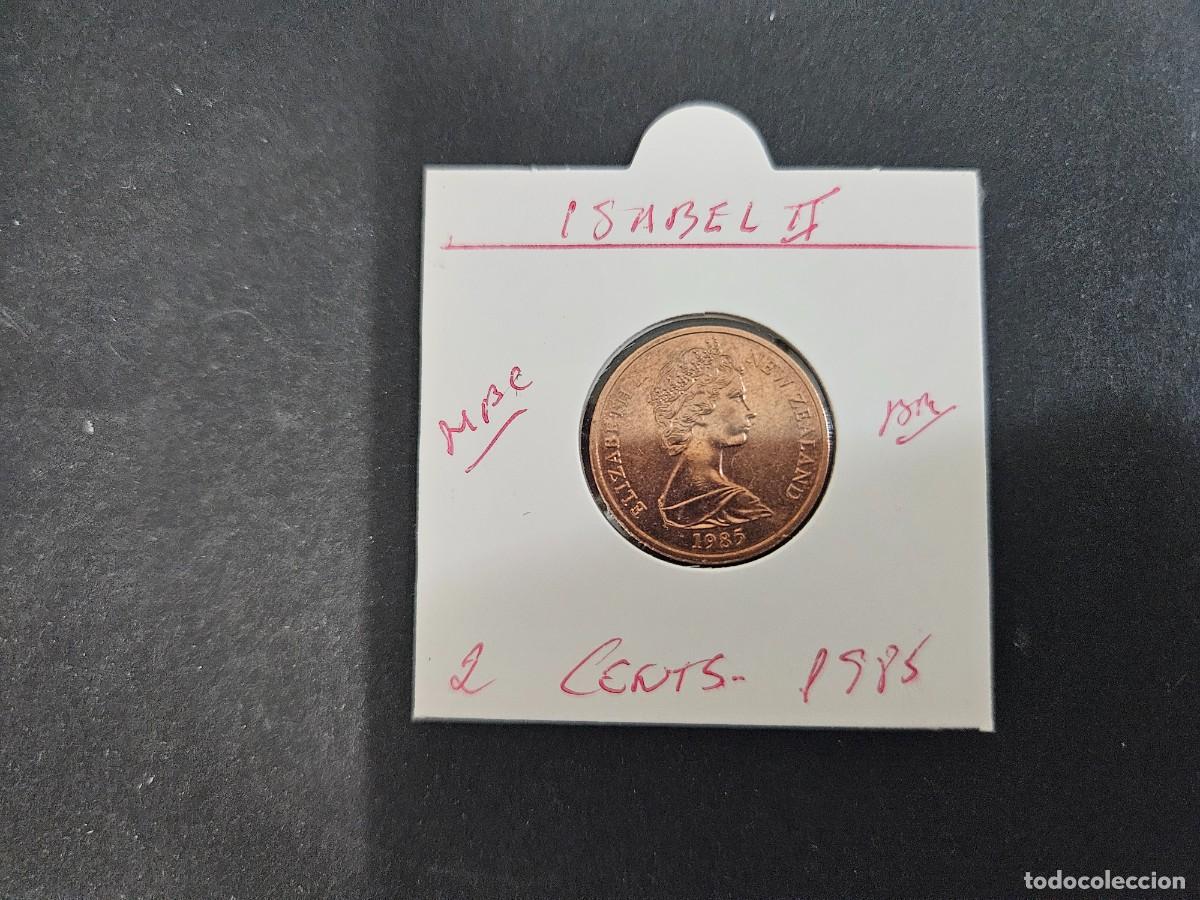 Monedas antiguas de Ocean&iacute;a: NUEVA ZELANDA 2 CENTIMOS 1985 MBC KM=32.1 (BRONCE) ISABEL II