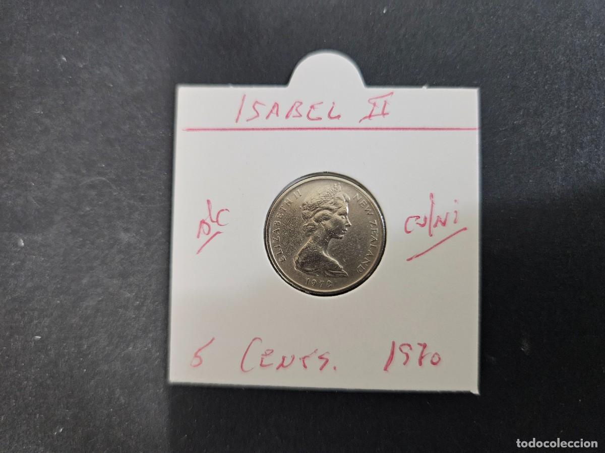 Monedas antiguas de Ocean&iacute;a: NUEVA ZELANDA 5 CENTIMOS 1970 BC KM=34.1 (CUPRONIQUEL) ISABEL II