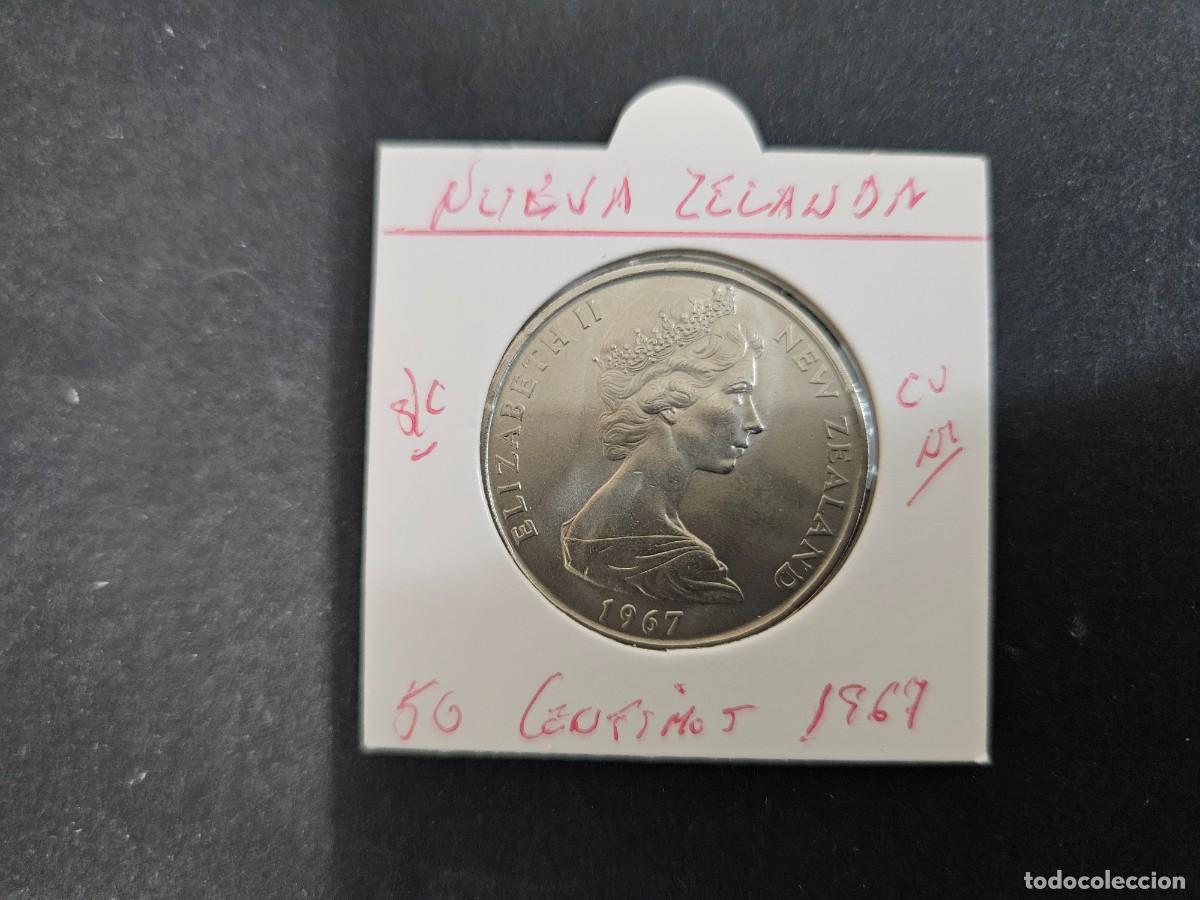 Monedas antiguas de Ocean&iacute;a: NUEVA ZELANDA 50 CENTIMOS 1967 S/C KM=37.1 (CUPRONIQUEL) ISABEL II