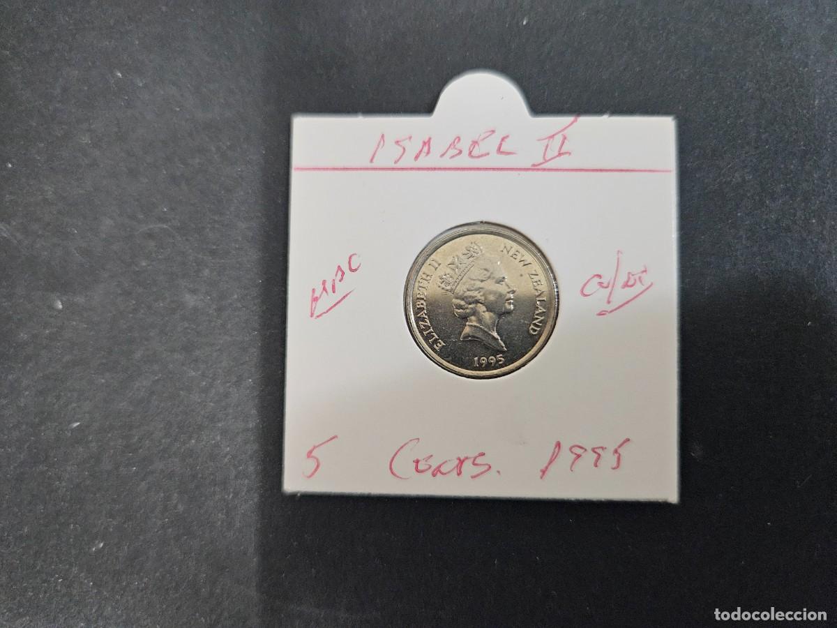 Monedas antiguas de Ocean&iacute;a: NUEVA ZELANDA 5 CENTIMOS 1995 MBC KM=60 (CUPRONIQUEL) ISABEL II