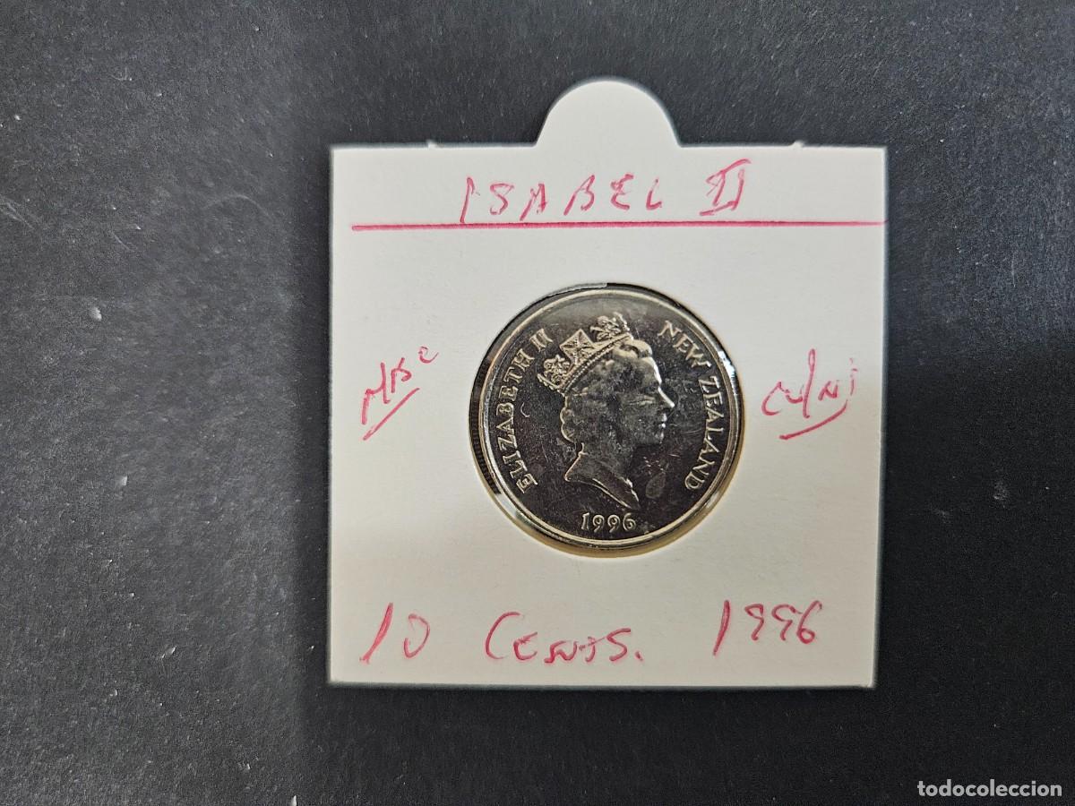 Monedas antiguas de Ocean&iacute;a: NUEVA ZELANDA 10 CENTIMOS 1996 MBC KM=61 (CUPRONIQUEL) ISABEL II