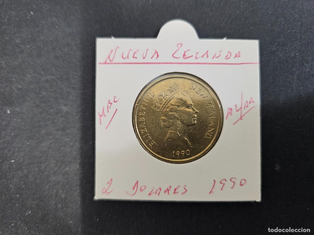 Monedas antiguas de Ocean&iacute;a: NUEVA ZELANDA 2 DOLARES 1990 MBC KM=79 (ALUMINIO-BRONCE) ISABEL II