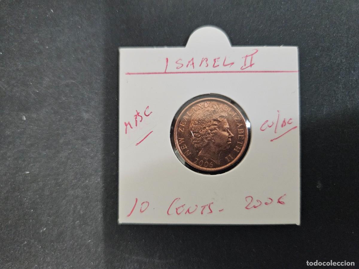 Monedas antiguas de Ocean&iacute;a: NUEVA ZELANDA 10 CENTIMOS 2006 MBC KM=117a (COBRE-ACERO) ISABEL II