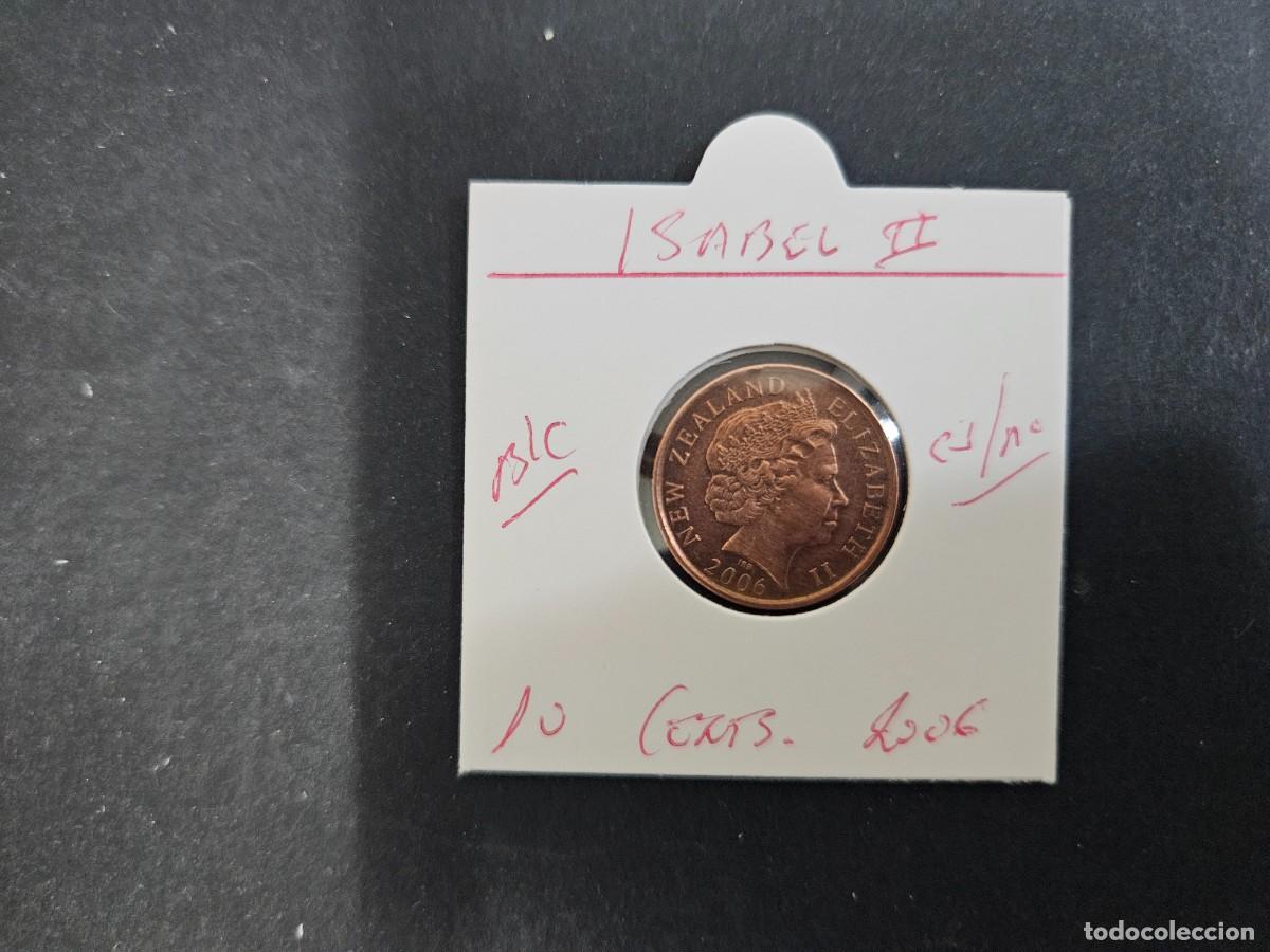 Monedas antiguas de Ocean&iacute;a: NUEVA ZELANDA 10 CENTIMOS 2006 BC KM=117a (COBRE-ACERO) ISABEL II