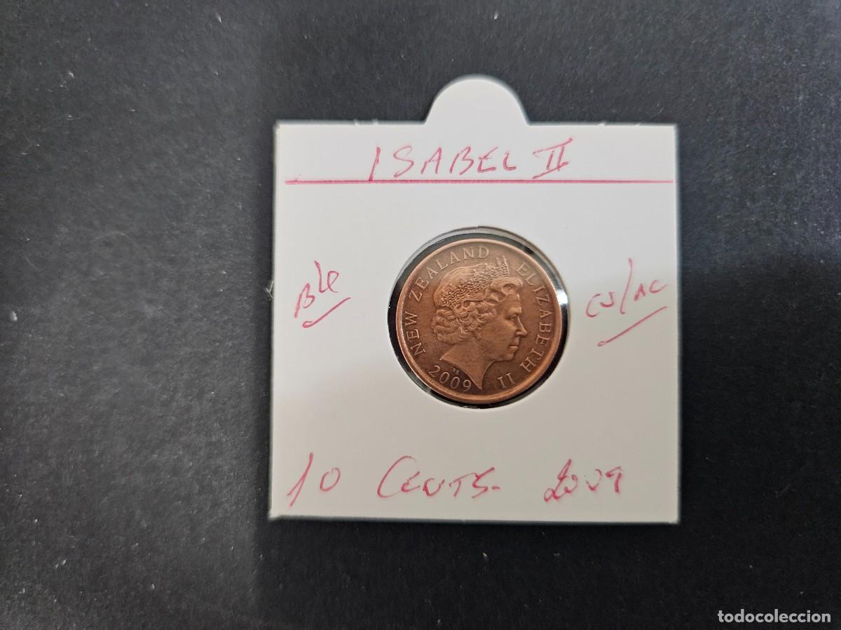 Monedas antiguas de Ocean&iacute;a: NUEVA ZELANDA 10 CENTIMOS 2009 BC KM=117a (COBRE-ACERO) ISABEL II