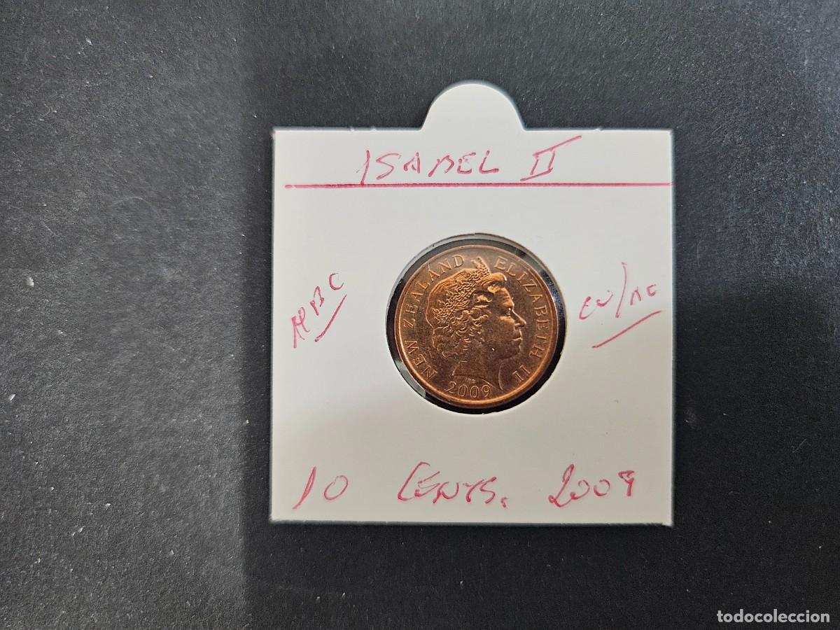 Monedas antiguas de Ocean&iacute;a: NUEVA ZELANDA 10 CENTIMOS 2007 MBC KM=117a (COBRE-ACERO) ISABEL II