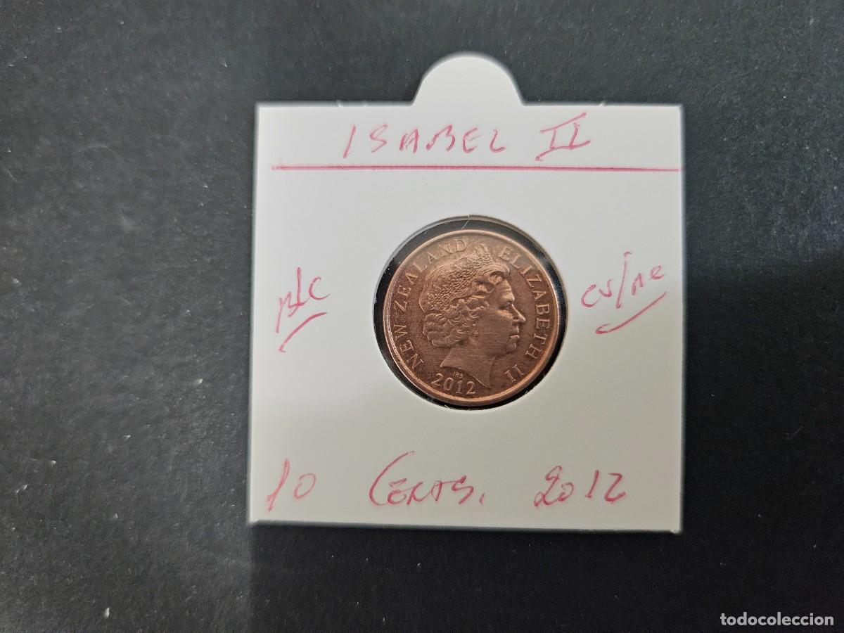 Monedas antiguas de Ocean&iacute;a: NUEVA ZELANDA 10 CENTIMOS 2012 BC KM=117a (COBRE-ACERO) ISABEL II