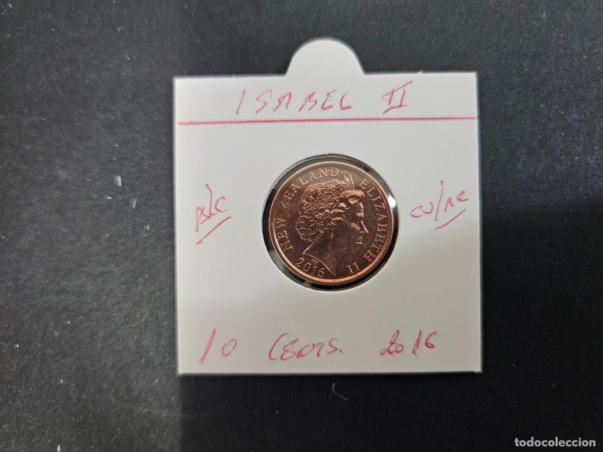 Monedas antiguas de Ocean&iacute;a: NUEVA ZELANDA 10 CENTIMOS 2016 BC KM=117a (COBRE-ACERO) ISABEL II