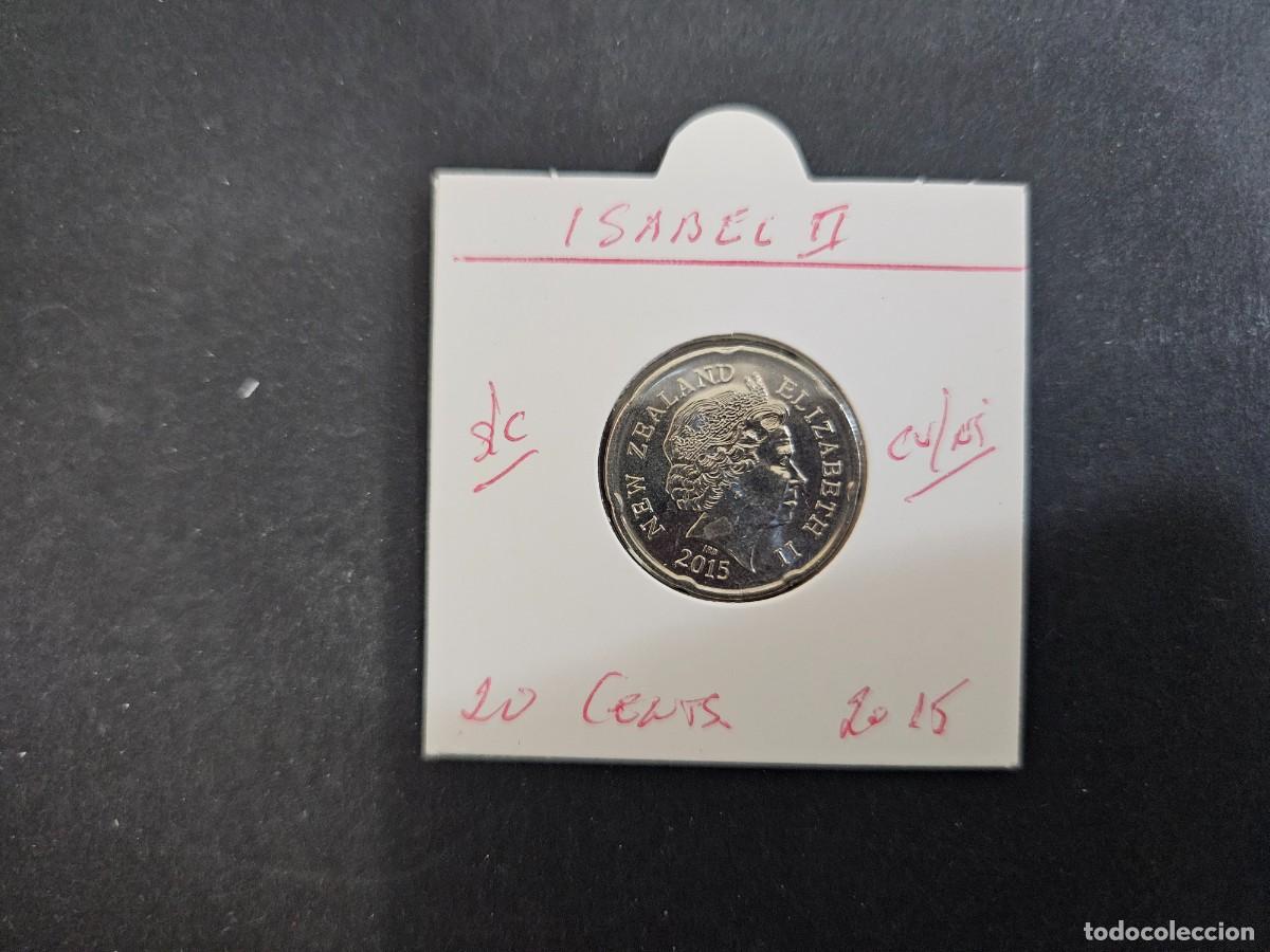 Monedas antiguas de Ocean&iacute;a: NUEVA ZELANDA 20 CENTIMOS 2015 S/C KM=118a (NIQUEL-ACERO) ISABEL II
