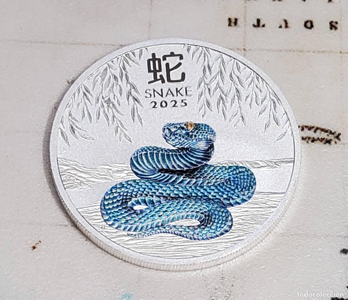Monedas antiguas de Ocean&iacute;a: 1 D&Oacute;LAR DE PLATA Y ESMALTES DE AUSTRALIA DEL 2025.PROOF.1 ONZA DE PLATA PURA DE LEY 9999.