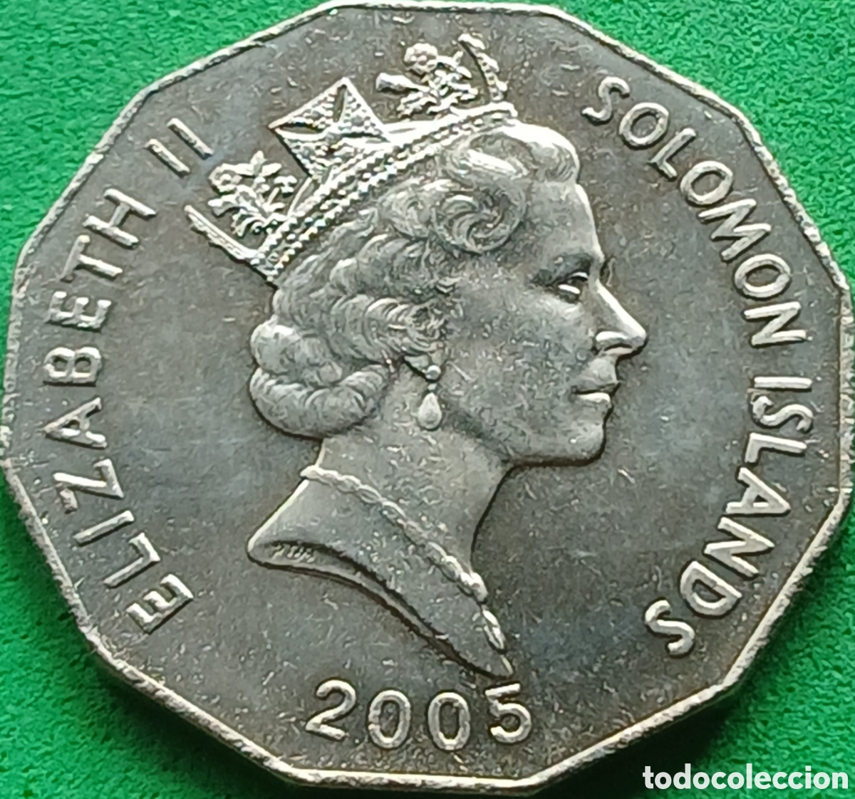 Monedas antiguas de Ocean&iacute;a: Islas Salom&oacute;n 50 cents 2005 km#29