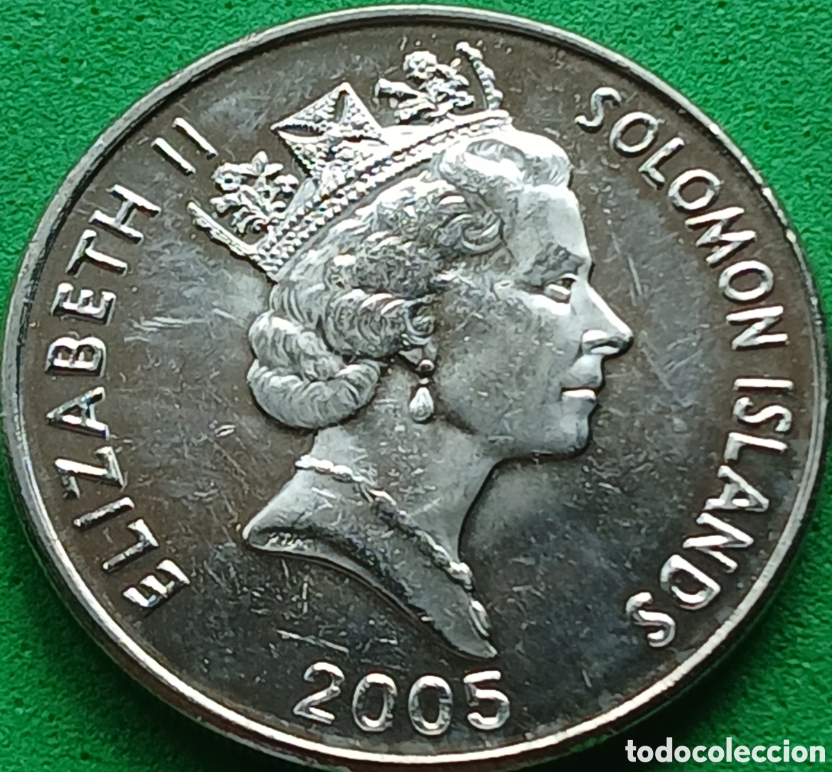 Monedas antiguas de Ocean&iacute;a: Islas Salom&oacute;n 20 cents 2005 km#28
