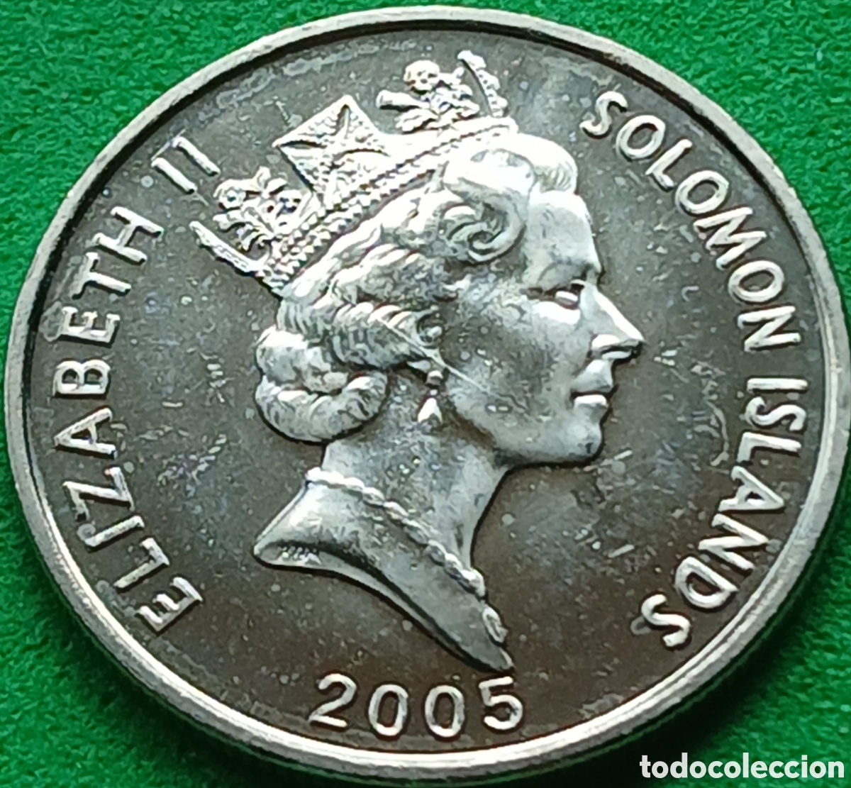 Monedas antiguas de Ocean&iacute;a: Islas Salom&oacute;n 5 cents 2005 km#26a