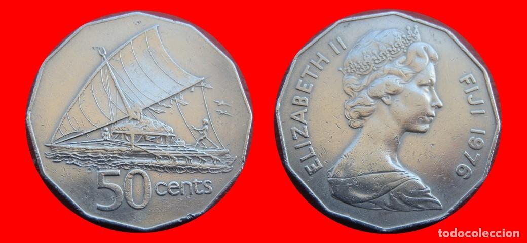Monedas antiguas de Ocean&iacute;a: 50 CENTAVOS 1976 ISLAS FIJI FIYI-144239