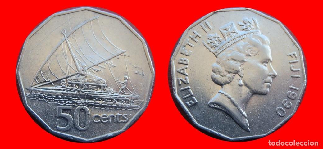 Monedas antiguas de Ocean&iacute;a: 50 CENTAVOS 1990 ISLAS FIJI FIYI-144241
