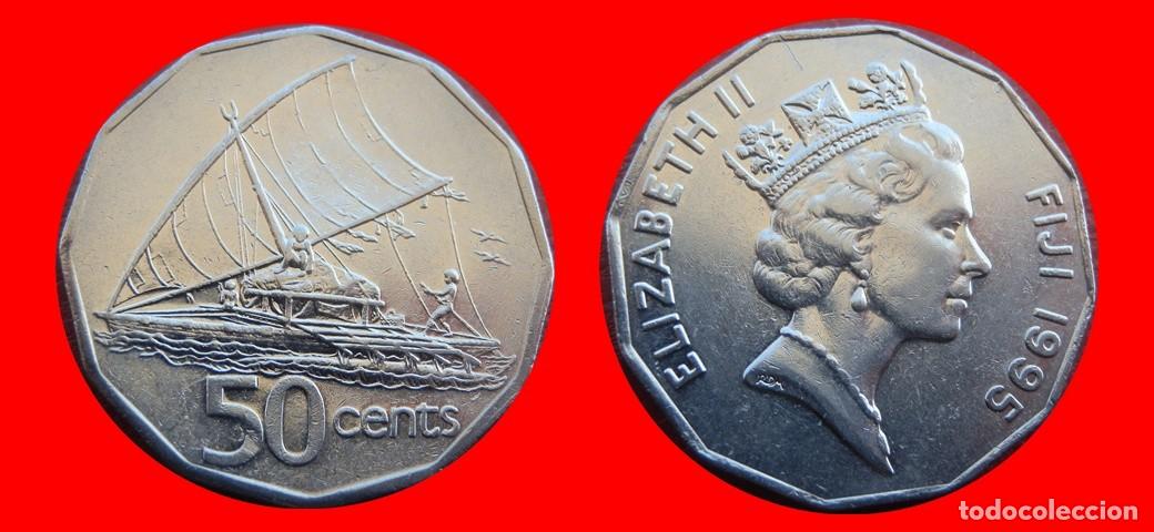 Monedas antiguas de Ocean&iacute;a: 50 CENTAVOS 1995 ISLAS FIJI FIYI-144243