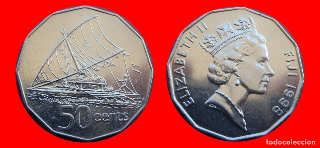 Monedas antiguas de Ocean&iacute;a: 50 CENTAVOS 1998 ISLAS FIJI FIYI-144247