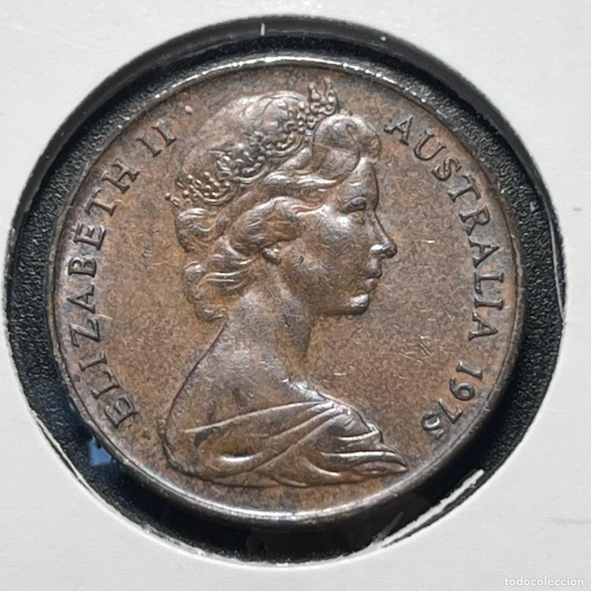 Monedas antiguas de Ocean&iacute;a: AUSTRALIA 2 CENT 1975 KM#63 Elizabeth II 2nd Portrait MBC
