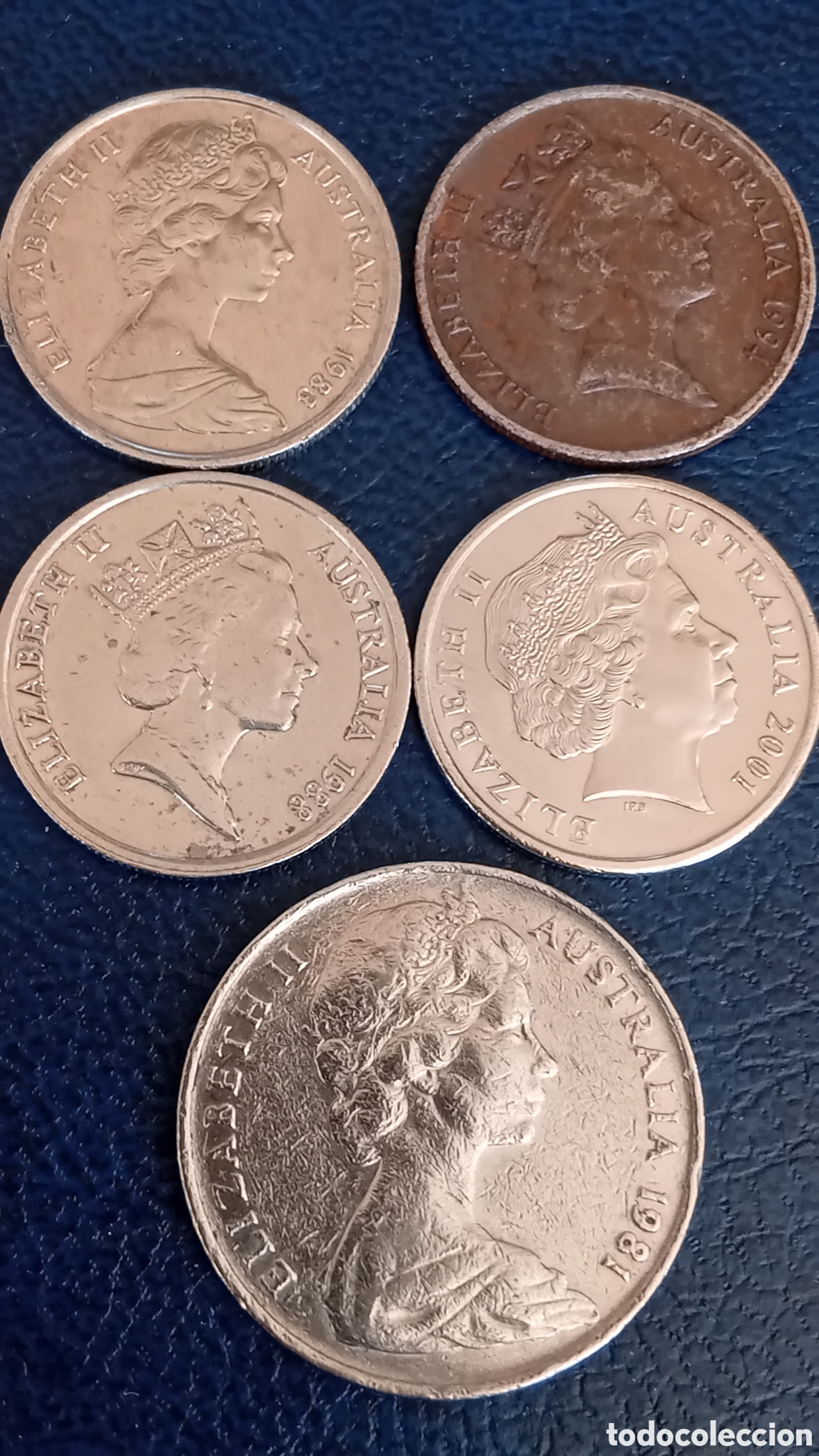 Monedas antiguas de Ocean&iacute;a: CONJUNTO DE 12 MONEDAS AUSTRALIA - Foto 3