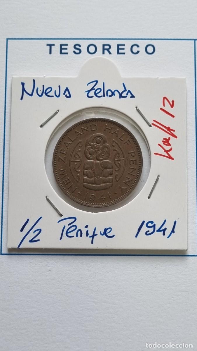 Monedas antiguas de Ocean&iacute;a: NUEVA ZELANDA: MONEDA DE 1/2 PENIQUE 1941 - KM#12 - Ref.: 020