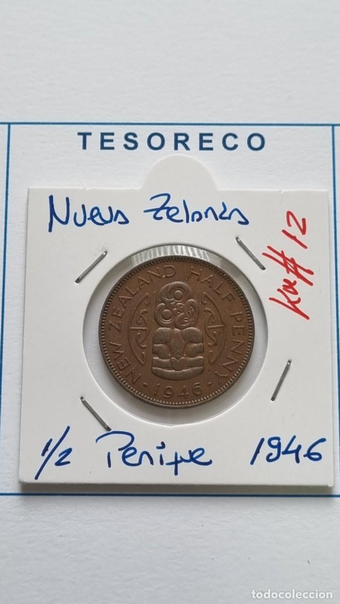 Monedas antiguas de Ocean&iacute;a: NUEVA ZELANDA: MONEDA DE 1/2 PENIQUE 1946 - KM#12 - Ref.: 021