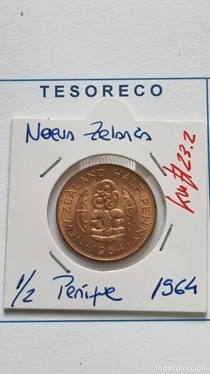 Monedas antiguas de Ocean&iacute;a: NUEVA ZELANDA: MONEDA DE 1/2 PENIQUE 1964 - KM#23.2 - Ref.: 026