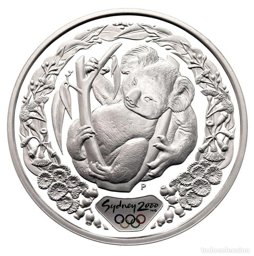 Monedas antiguas de Ocean&iacute;a: AUSTRALIA 5 dolares 2000 KOALA Olimpiadas Sidney 1 oz plata pura