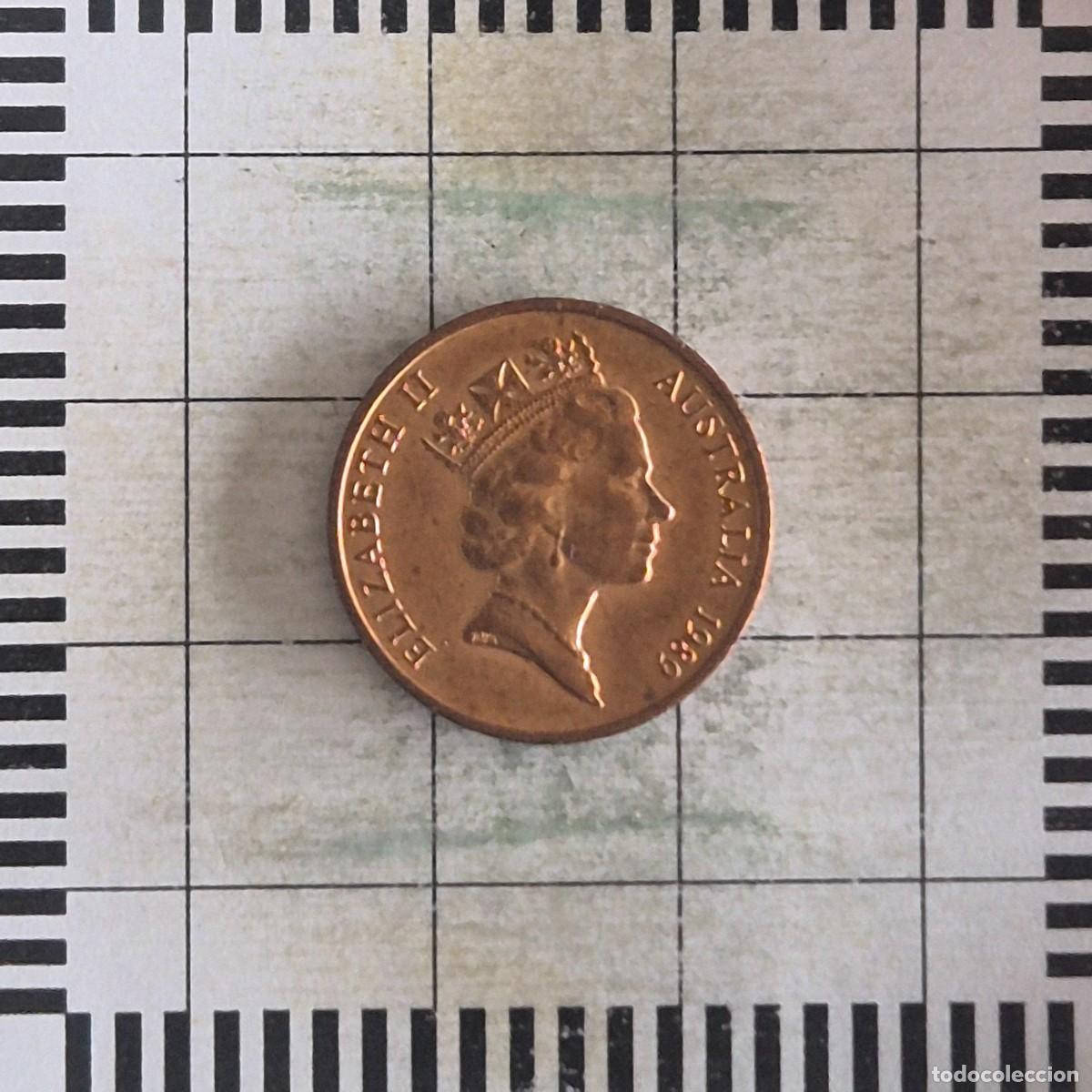 Monedas antiguas de Ocean&iacute;a: 1 CENT, AUSTRALIA. ISABEL II, 1989. (KM#78).
