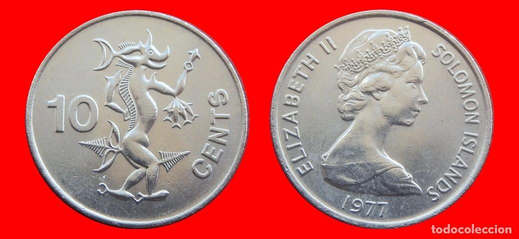 Monedas antiguas de Ocean&iacute;a: 10 CENTAVOS 1977 ISLAS SALOMON SOLOMON-144624