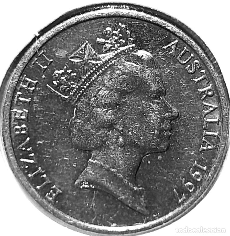 Monedas antiguas de Ocean&iacute;a: AUSTRALIA (1966-2022) - 5 CENTAVOS 1997 - REINA ISABEL II - A - 2,80 GR. CUPRONIQUEL - DIAMETRO 19,4
